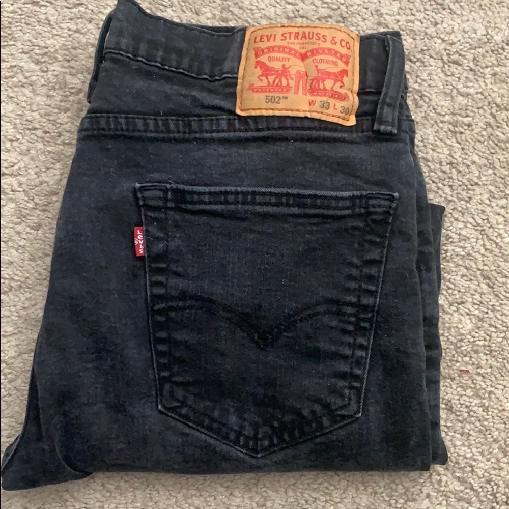 Vintage Levi’s 502 W33 L30 black jeans